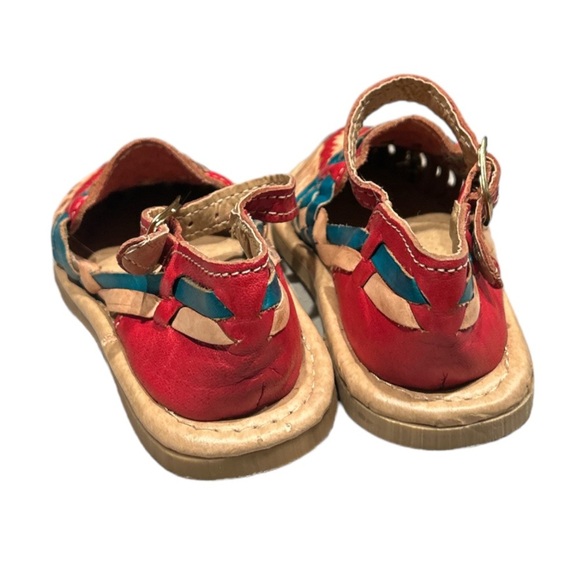 Kids Mexican Huaraches Leather Sandals - Picture 2 of 10